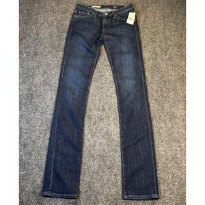 AG Adriano Goldschmied The Premiere Jeans Womens 24 Dark Indigo‎ Skinny Straight
